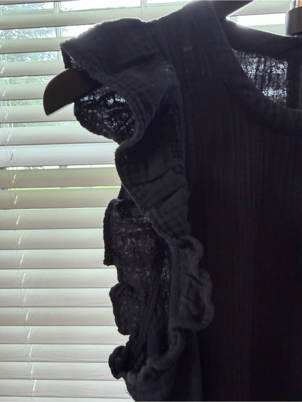 Universal Thread Black Ruffle Sleeve Maxi Dress - Picture 4 of 8